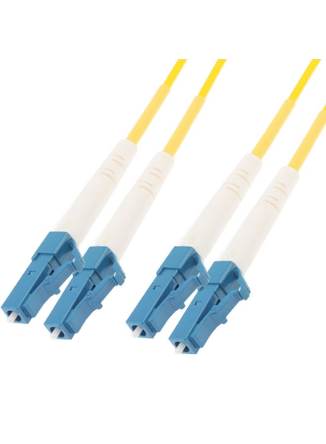 BURAQ LC-LC Dual-Core Single Mode Fiber Optic Jumper,Length: 3m - Image 1