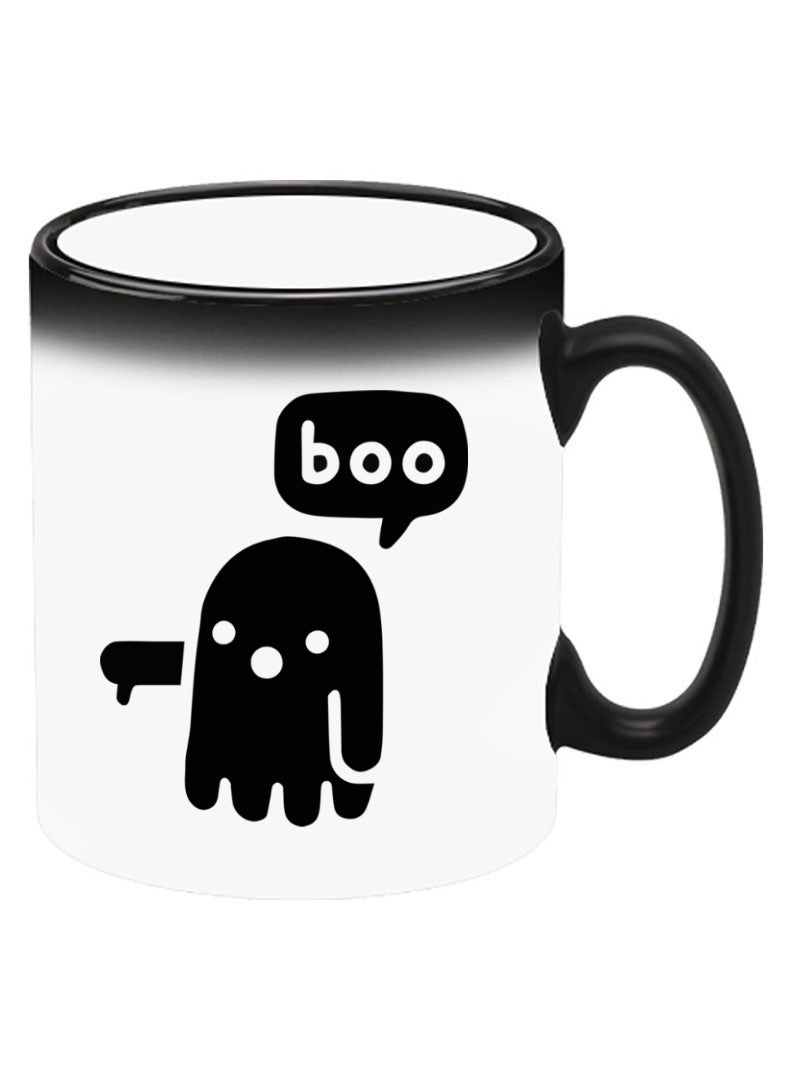 Theodor Color Changing Heat Sensitive Ceramic Mug, Image Revealed When HOT Liquid is Added! Boo B - Image 2