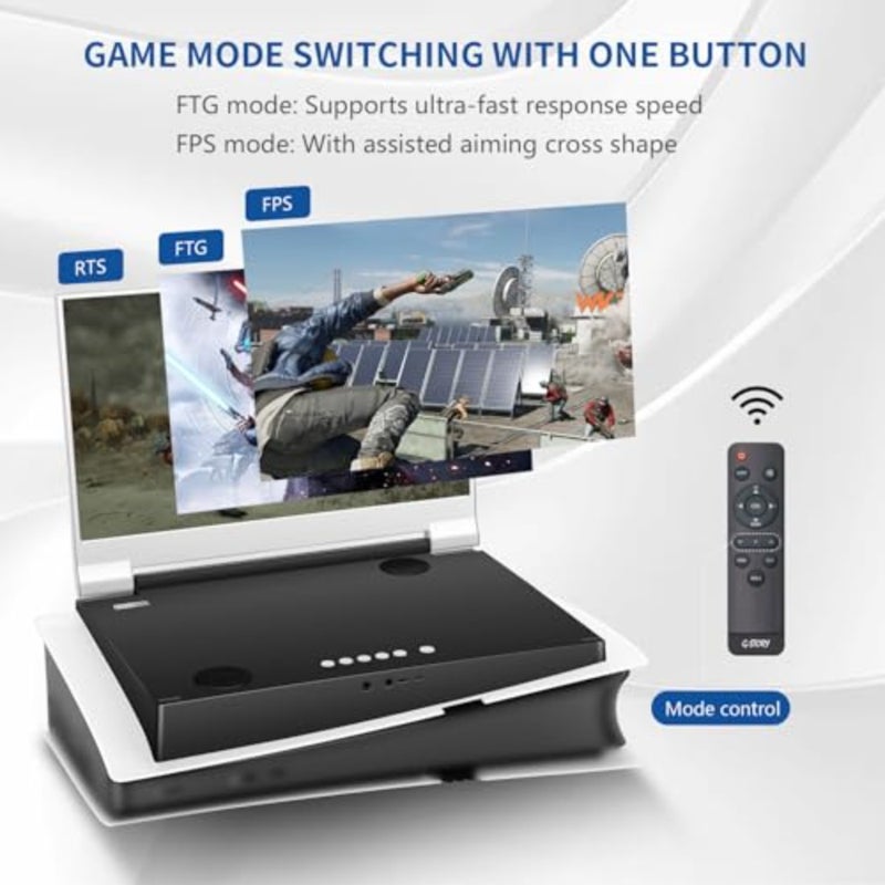 14" Inch IPS 4k 60Hz Portable Monitor Gaming Display Integrated with PS5 pro not Included 3840×2160 with 2 HDMI Ports, FreeSync, Built-in 2 of Multimedia Stereo Speaker - Image 4