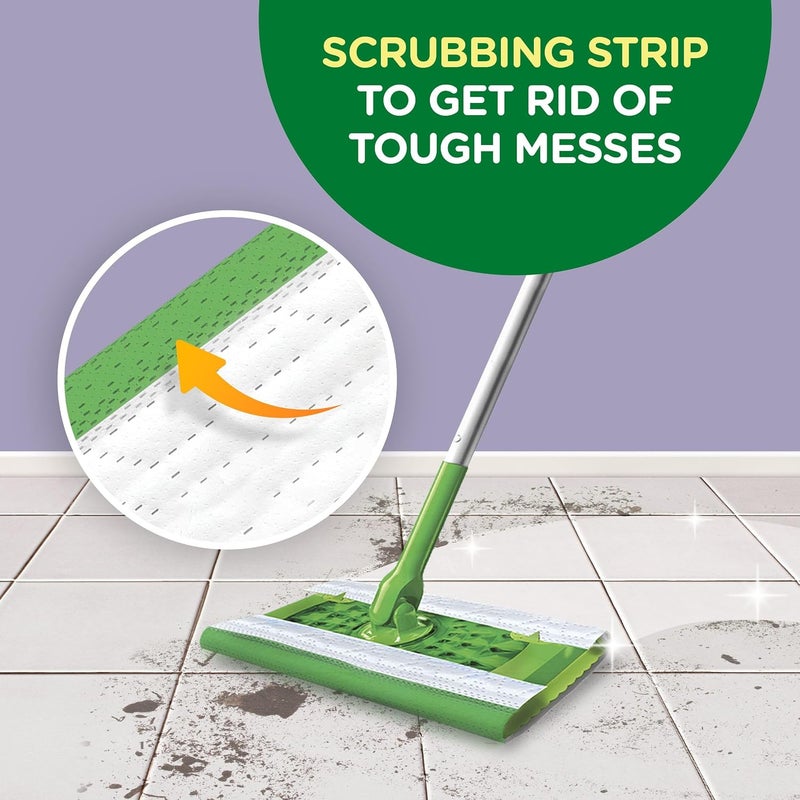 Swiffer Sweeper Wet Mopping Pad Refills for Floor Mop with Febreze Lavender Vanilla & Comfort Scent 12 Count - Image 5