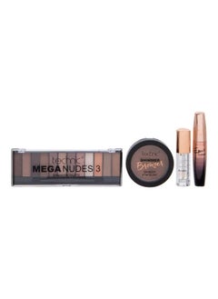 Technic Mega Nudes Set 4 Pcs Eyeshadow-Lip Balm-Mascara-Bronzer  - Image 2