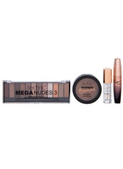 Technic Mega Nudes Set 4 Pcs Eyeshadow-Lip Balm-Mascara-Bronzer  - Image 3