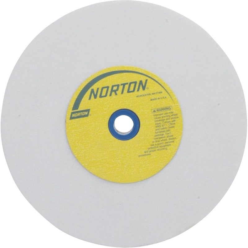 Norton Grinding Wheel, Premium Bench and Pedestal Aluminum Oxide Bench Grinder Wheel, Medium Grit 6 Inch Grinding Wheel, Pack of 1 - Image 3