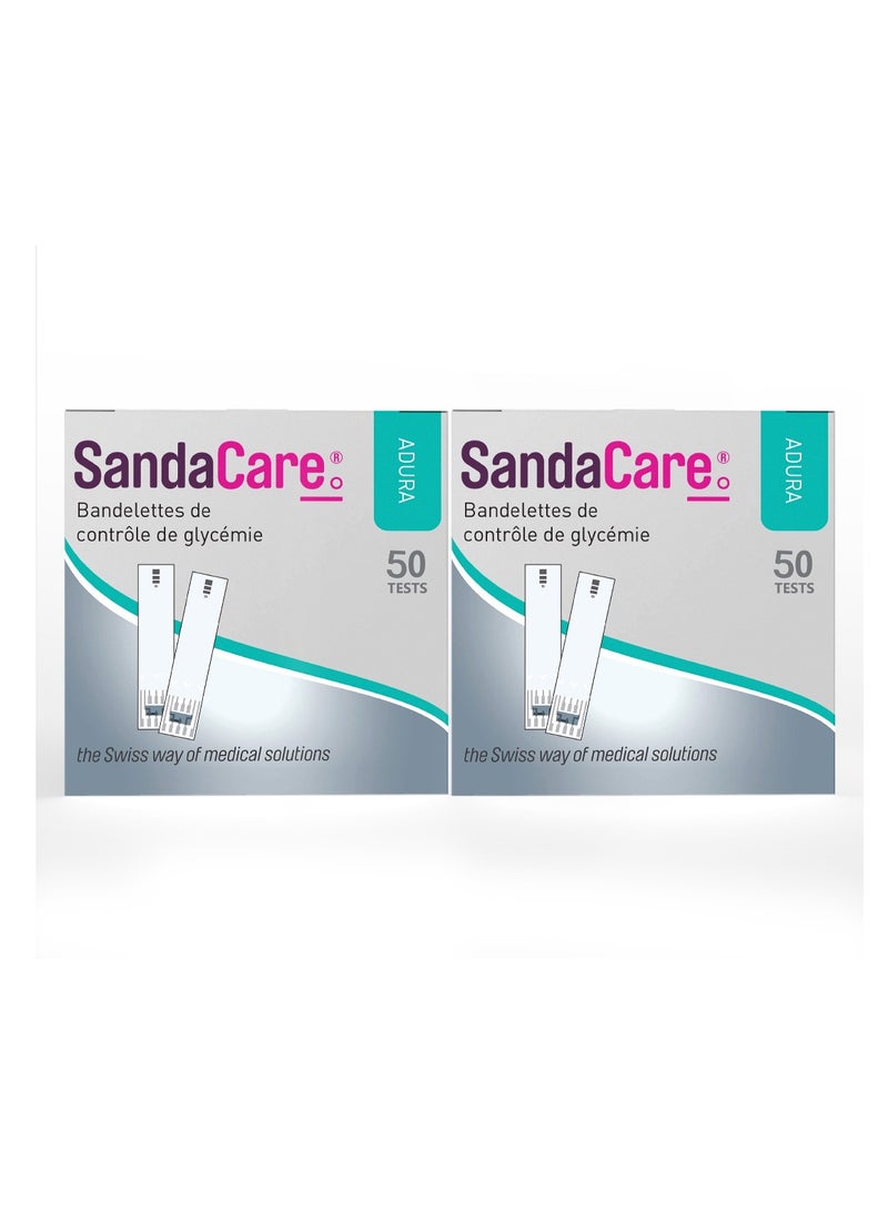 SandaCare SandaCare Adura Strips, 2 boxes (100 strips) - Image 5