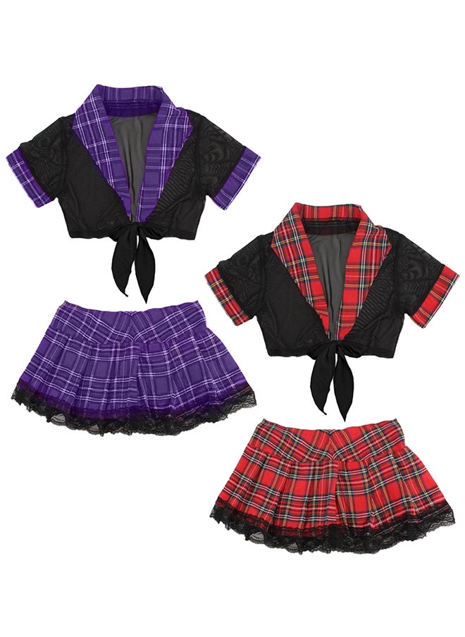 MARGOUN - 2 Pcs of XXL Schoolgirl Lingerie XXL(bust:96-102/waist:80-96) - Image 1