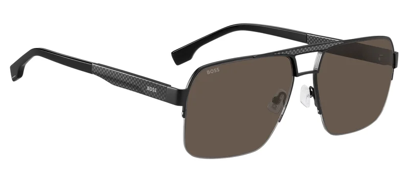 هوجو بوس Square Double Bridge Sunglasses Frames