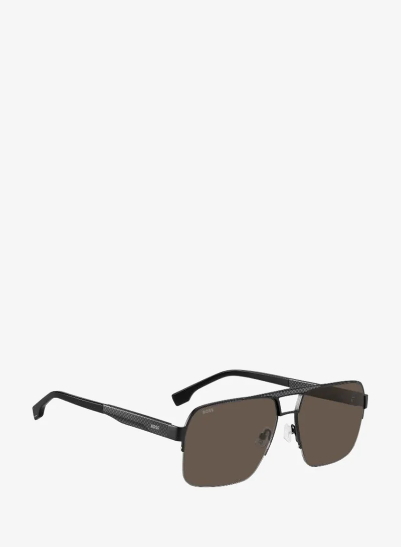 HUGO BOSS Square Double Bridge Sunglasses Frames