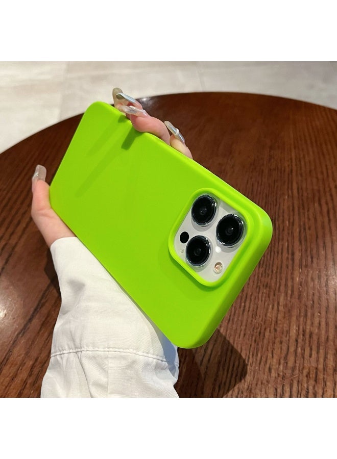 NIBEMINENT Sandblasting Protective TPU Case Cover For iPhone 15 Pro Max, Fruit Green - Image 1