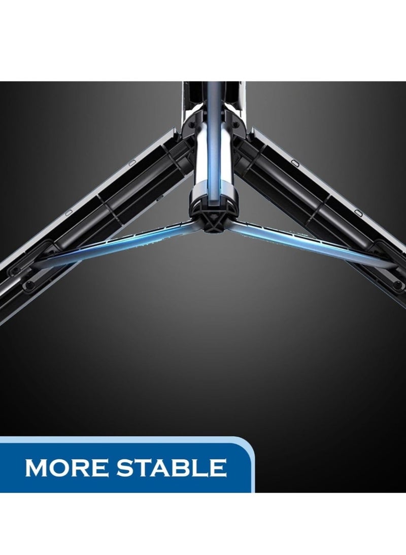 Shopping Point Selfie Stick Tripod with Bluetooth Remote, 170cm Extendable Mobile Phone Holder Stand for iPhone & Android - Black - Image 5