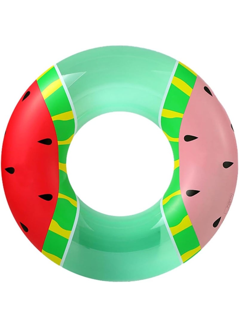 Goolsky One larger size swimming ring and red-pink watermelon print pattern, suitable for any water sports play, very suitable for use in summer, the super large size can make people float on the water - Image 2