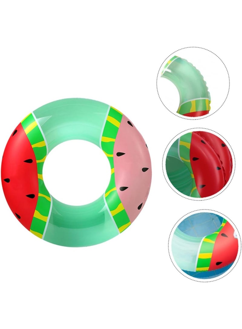 Goolsky One larger size swimming ring and red-pink watermelon print pattern, suitable for any water sports play, very suitable for use in summer, the super large size can make people float on the water - Image 4
