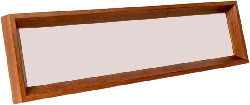 Qianly Wooden Painting Frame, Wood Art Frame, Wall Mount or Tabletop Rectangular Picture Frame Panoramic Frame for Dining Room, Walnut Color, 10.5cmx32cm - Image 1