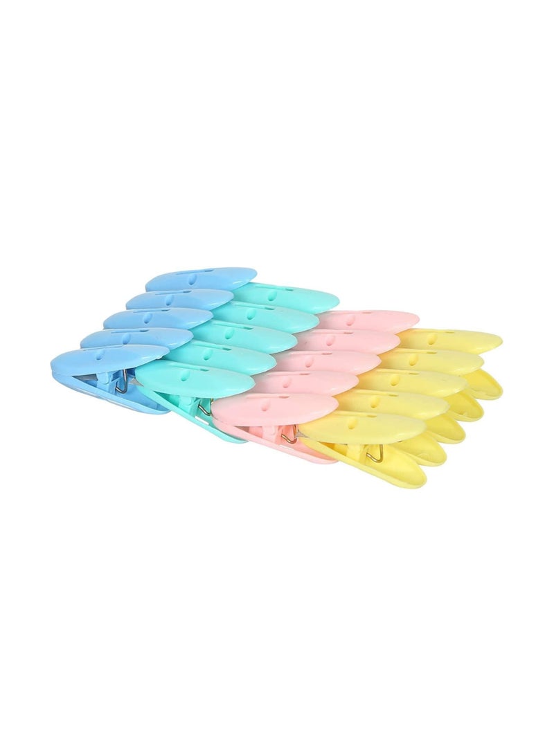 Baku Plastic Clothes Pegs 20 Pieces by Yassin - Multicolor 067011