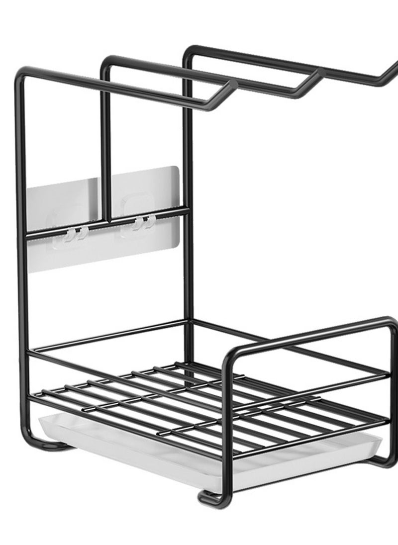 CityRiya-Long - Sponge Holder for Kitchen Sink Rustproof Kitchen Sink Caddy Organizers Punch-free Sponge Holder Soap Dispenser Towel Brush Holder Rack Sink Sponge Holder Sink Basket for Kitchen Bathroom - Image 1