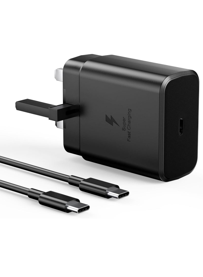 بيوينتي NEW 45W Super Fast USB-C Charger for Samsung Galaxy S24/S23/S22 Series – Includes 6.6FT 5A Type-C Cable - Image 1
