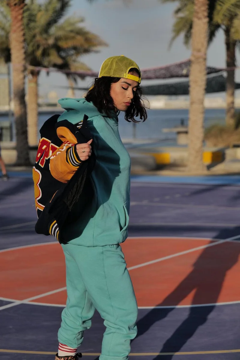 BHYPE SOCIETY  BHype Society - Varsity Jacket Collection Blue/Orange  | Best Price UAE