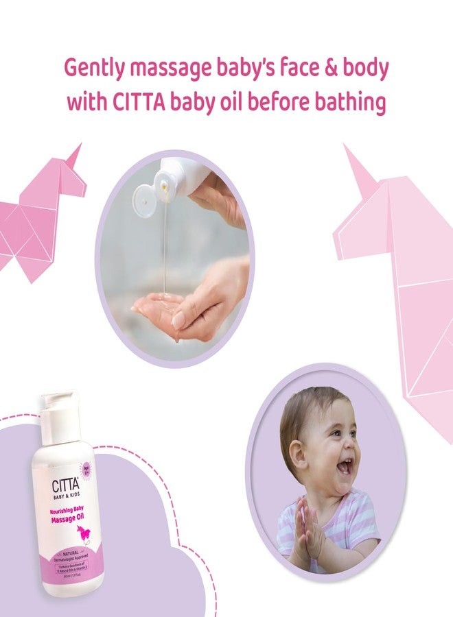 CITTA Natural Baby Massage Oil for New born & Kids | Enriched With Coconut, Olive & Almond oil for baby massage | Promote sleep and growth | Non-Sticky Baby Oil | 50 ml - Image 5