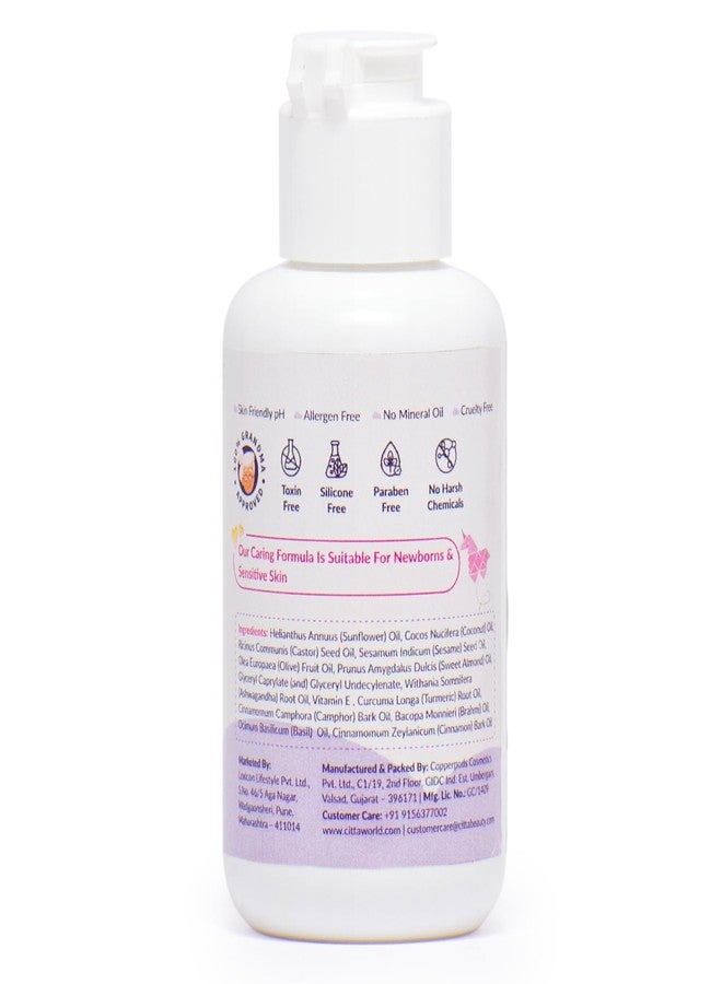 CITTA Natural Baby Massage Oil for New born & Kids | Enriched With Coconut, Olive & Almond oil for baby massage | Promote sleep and growth | Non-Sticky Baby Oil | 50 ml - Image 2