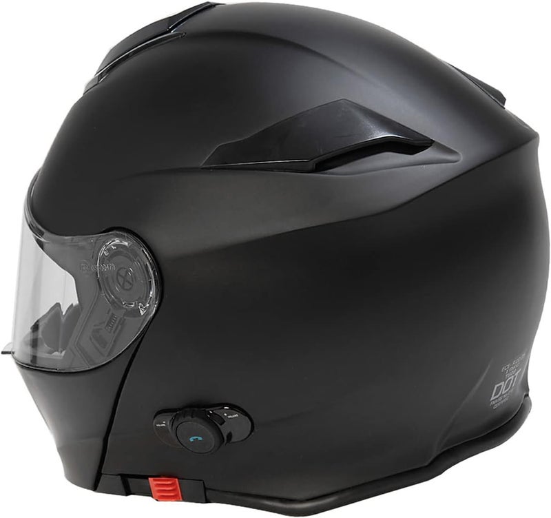TORC T28B1523 Full Face Modular Bluetooth Helmet - Flat Black, Medium - Image 4