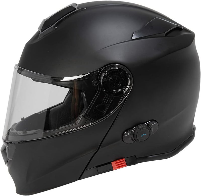 TORC T28B1523 Full Face Modular Bluetooth Helmet - Flat Black, Medium - Image 3