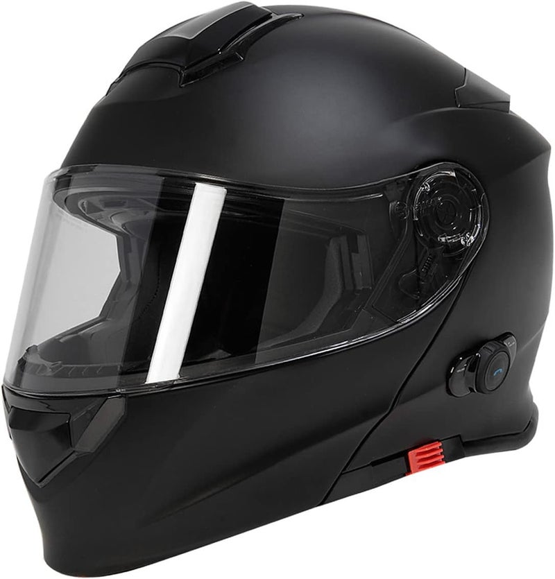 TORC T28B1523 Full Face Modular Bluetooth Helmet - Flat Black, Medium - Image 1