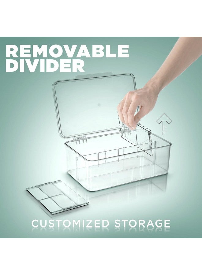 Utopia Home Tea Bag Organizer - 3 Pack Stackable Tea Storage Containers with Lids - Clear Plastic Tea Bag Holder for Kitchen Cabinet, Pantry organizers and storage, Cupboard, Snack & Home Organization - Image 5