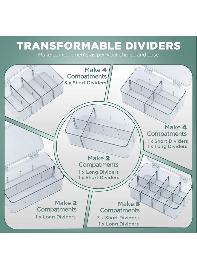 Utopia Home Tea Bag Organizer - 3 Pack Stackable Tea Storage Containers with Lids - Clear Plastic Tea Bag Holder for Kitchen Cabinet, Pantry organizers and storage, Cupboard, Snack & Home Organization - Image 3