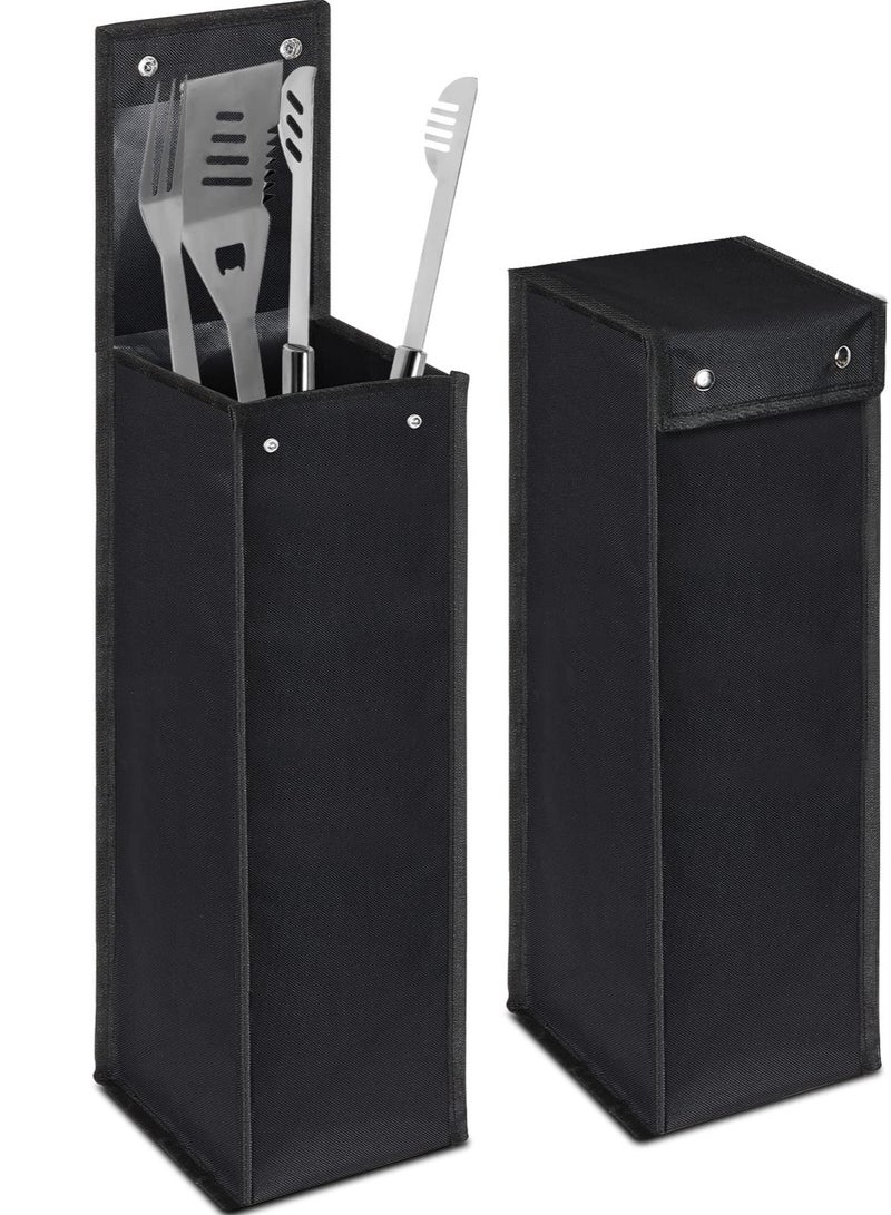 SYOSI Grill Tool Bag, Grilling Bags for Outdoor, Hardware & Tools BBQ Bag, Foldable Grill Bags, Suitable for Camping and Hiking BBQ (Black) - Image 1