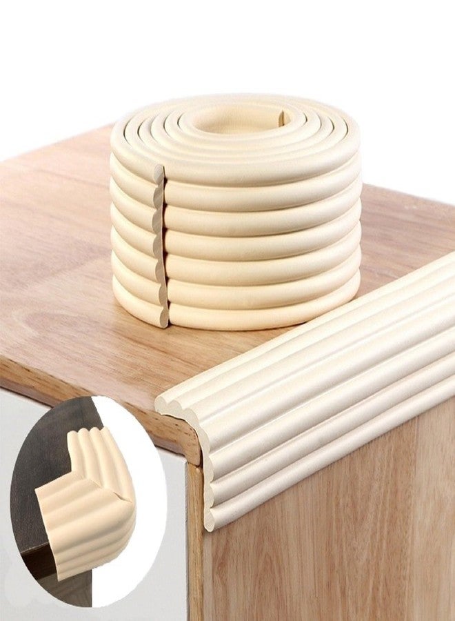 OLWICK واقي زوايا للأطفال من أولويك، قطعة واحدة | شريط وسادة سميك للغاية لسلامة الطفل | واقي حواف للأطراف الحادة، والطاولات، والمكاتب، وزوايا الجدران، والأثاث - طول مترين (لون كريمي) - Image 1