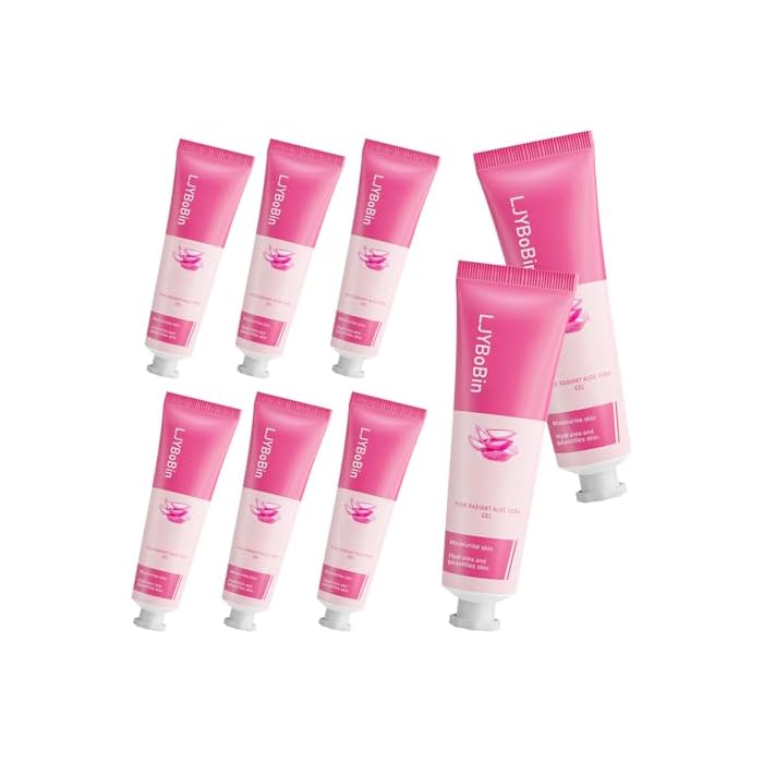 8PCS Aloe Vera Gel for Face,Gentle Moisturizing After Sun Lotion for Women and Men,Refreshing Non-Sticky Aloe Vera Gel for All Skin Types
