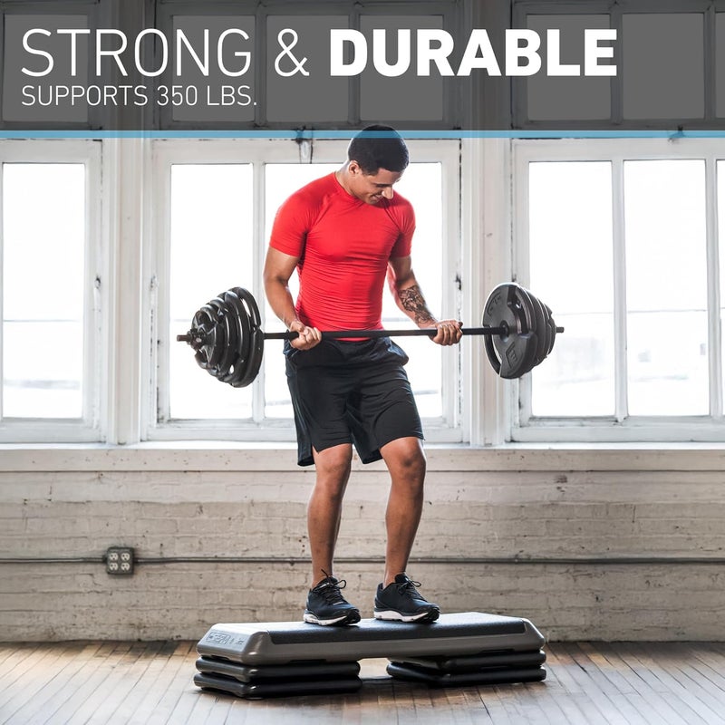 Freestyle STEP The Original STEP Exercise Step Platform, Health Club Size Stepper for Exercise at Home with 4 Stackable Risers for Height Adjustments - Image 3