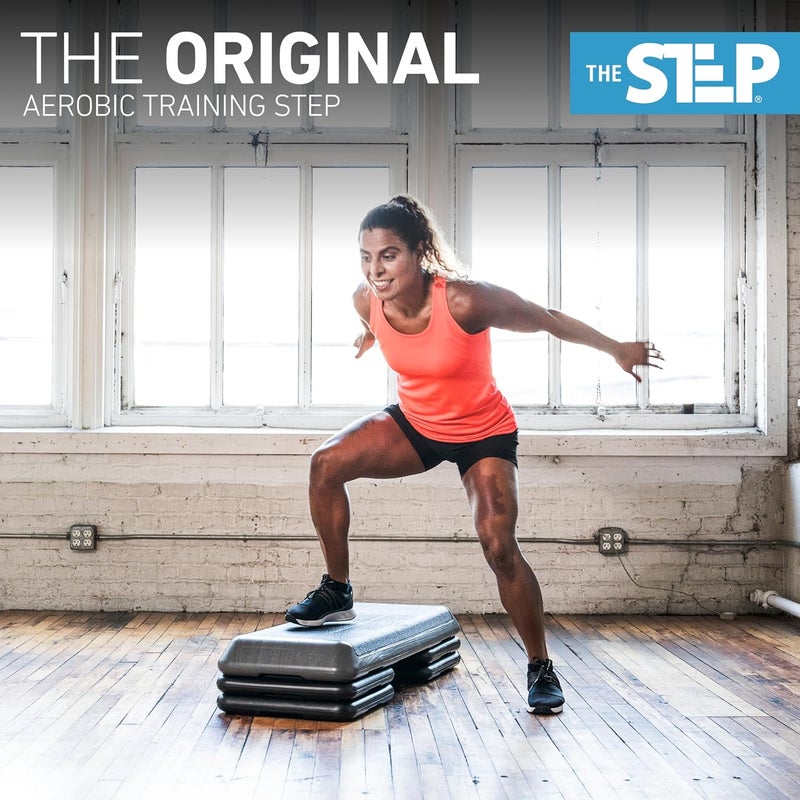Freestyle STEP The Original STEP Exercise Step Platform, Health Club Size Stepper for Exercise at Home with 4 Stackable Risers for Height Adjustments - Image 2