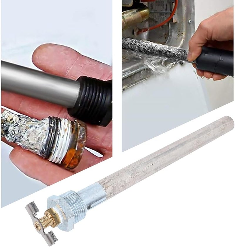 قضيب الأنود لسخان الماء من الألومنيوم والمغنيسيوم مقاس 9.25 بوصة × 3/4 بوصة NPT، مناسب للأرقام 233514 و232767، بتصميم تصريف سريع - Image 4