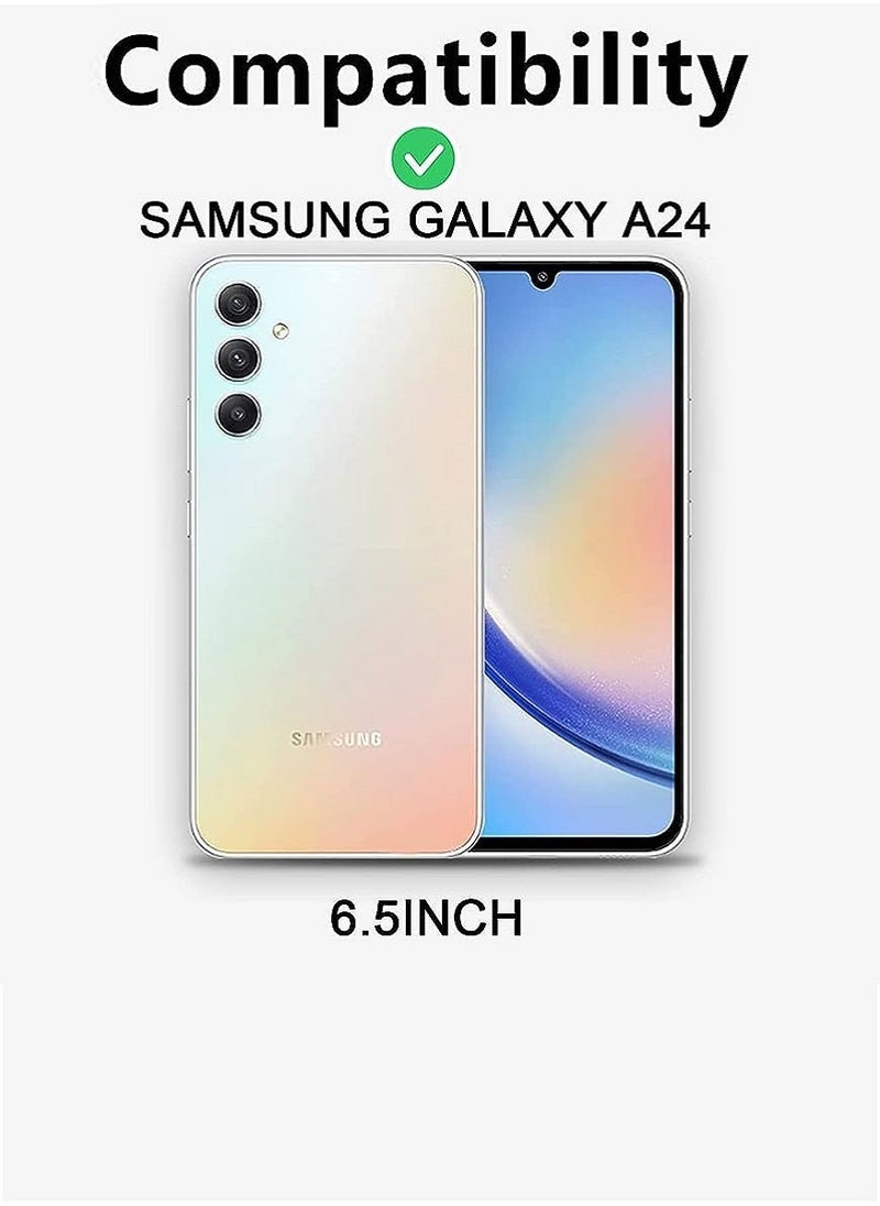Super 2 Pieces Tempered Glass Screen Protector Anti-Spy Privacy Designed For Samsung Galaxy A24 Full Screen Coverage And Bubble Free - Image 3