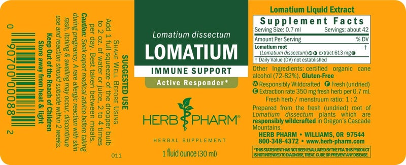 Herb Pharm Lomatium Liquid Extract for Immune System Support - 4 Ounce - Image 2