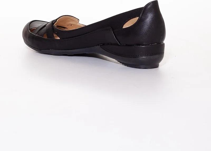 Dilimler Ayakkabı Slices Shoes Cage Model Black Women's Ballerinas