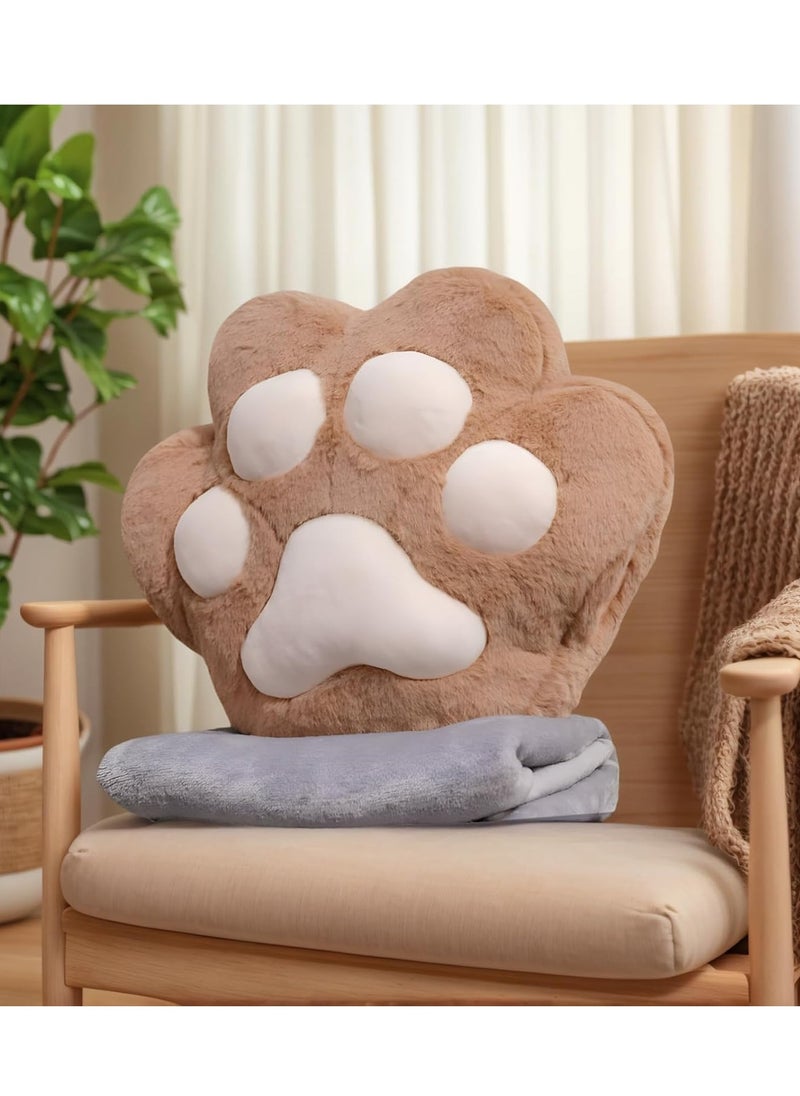shomira 3 in 1 Travel Blanket and Pillow Set Hugging Pillow Soft Blanket Fluffy Portable Cushion with Hand Warmer Design,Hugging Pillow for Travel, Camping, Home and Office ﻿  - Image 1