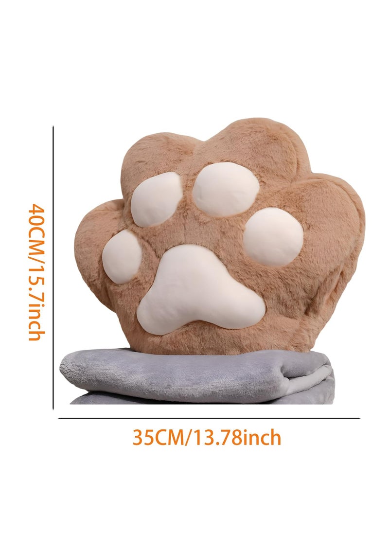 shomira 3 in 1 Travel Blanket and Pillow Set Hugging Pillow Soft Blanket Fluffy Portable Cushion with Hand Warmer Design,Hugging Pillow for Travel, Camping, Home and Office ﻿  - Image 3