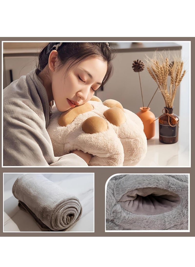 shomira 3 in 1 Travel Blanket and Pillow Set Hugging Pillow Soft Blanket Fluffy Portable Cushion with Hand Warmer Design,Hugging Pillow for Travel, Camping, Home and Office ﻿  - Image 4