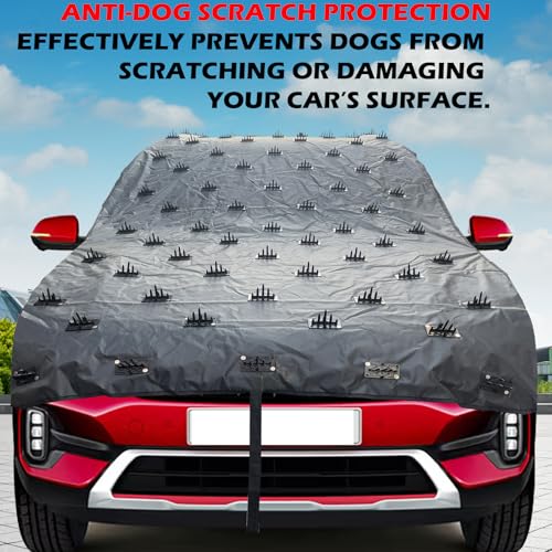 AUTOUNIKO Protection Car Cover from Dogs, Pets and Animal Complete Protection Car Cover for Both roof and Bonnet Attach Full with Spikes Cars (17ftX55Inch All Cars) - Image 4