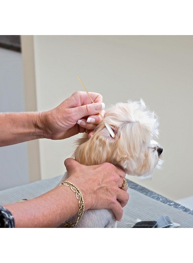 eyxformula 6 Inch Long Cotton Swabs for Pet Cleaning, Bamboo Handle, Pet Ear Cleaning Solution Supplies for Dogs and Cats (200 pcs Long Head Cotton swabs) - Image 2