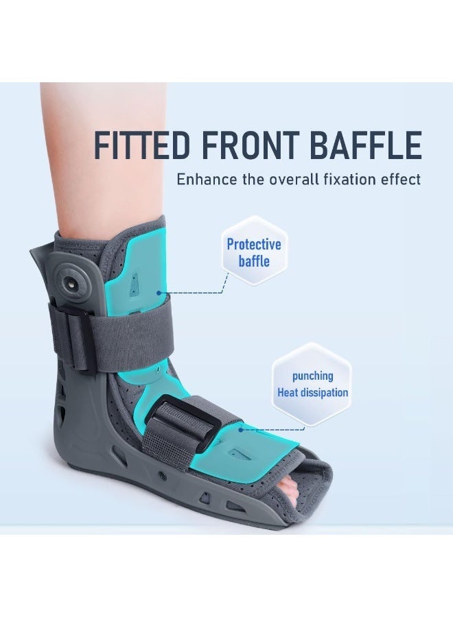 Arabest Fracture Boot, with Air Pump- Short- Fracture Boot for Foot Pain Recovery, for Sprained Ankle,Stress Fracture and Ankle Fracture Recovery, Broken Foot or Achilles Tendonitis (Left-Large) - Image 5