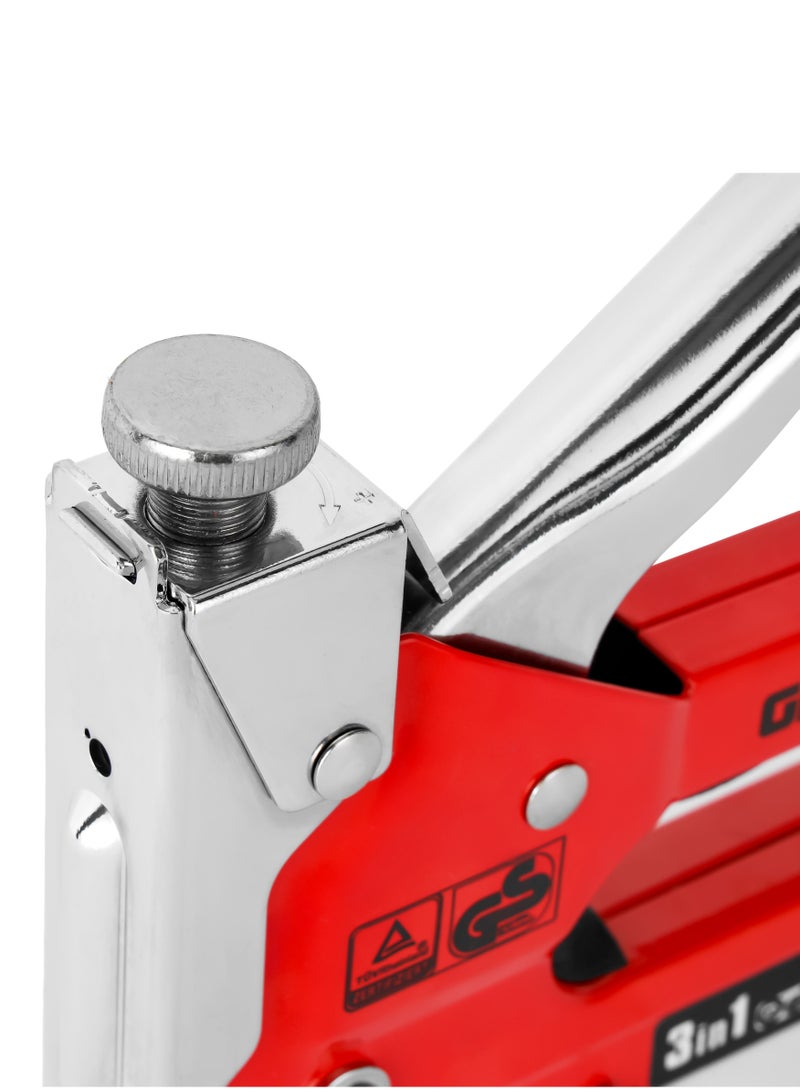Geepas Toolz Staple Gun GT59360, Size: 4 to 14 MM, High-Quality Construction with Adjustable Driving Force, Light-Weight and Durable, Ideal for Metalwork, Woodwork, Fabric, Etc - Image 5