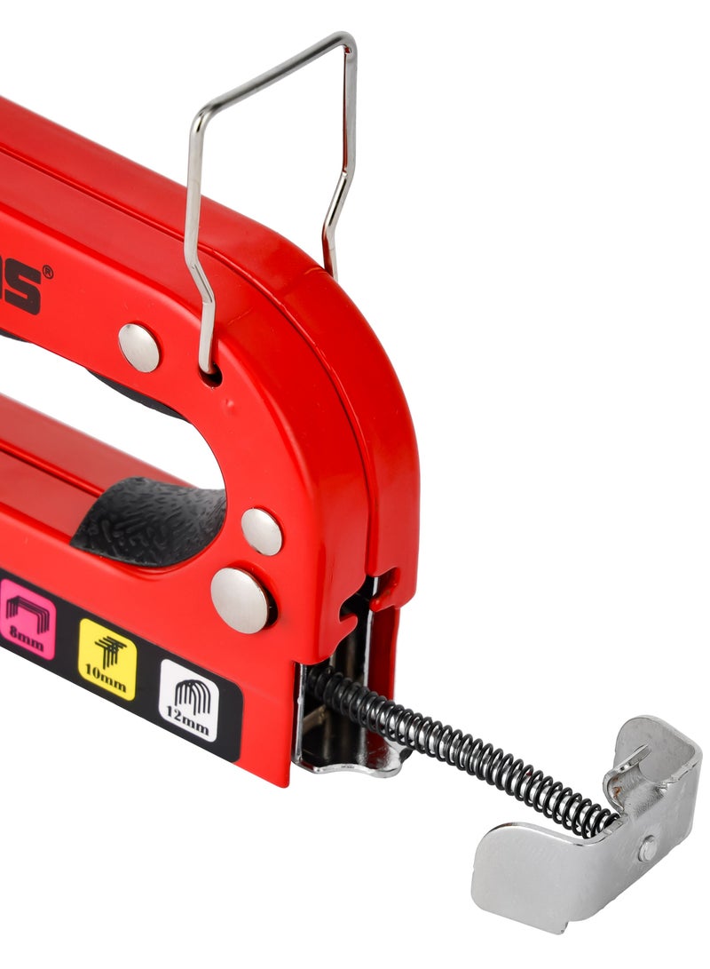 Geepas Toolz Staple Gun GT59360, Size: 4 to 14 MM, High-Quality Construction with Adjustable Driving Force, Light-Weight and Durable, Ideal for Metalwork, Woodwork, Fabric, Etc - Image 4