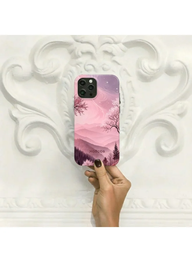 Mobcos iPhone 16 Pro Mountain Blush Mobcos iPhone 16 Pro Mountain Blush Premium Case Compatible with Hybrid Dual-Layer Hard Shell + Silicone Protection - Scratch-Resistant Shockproof Mobile Cover  | Best Price UAE