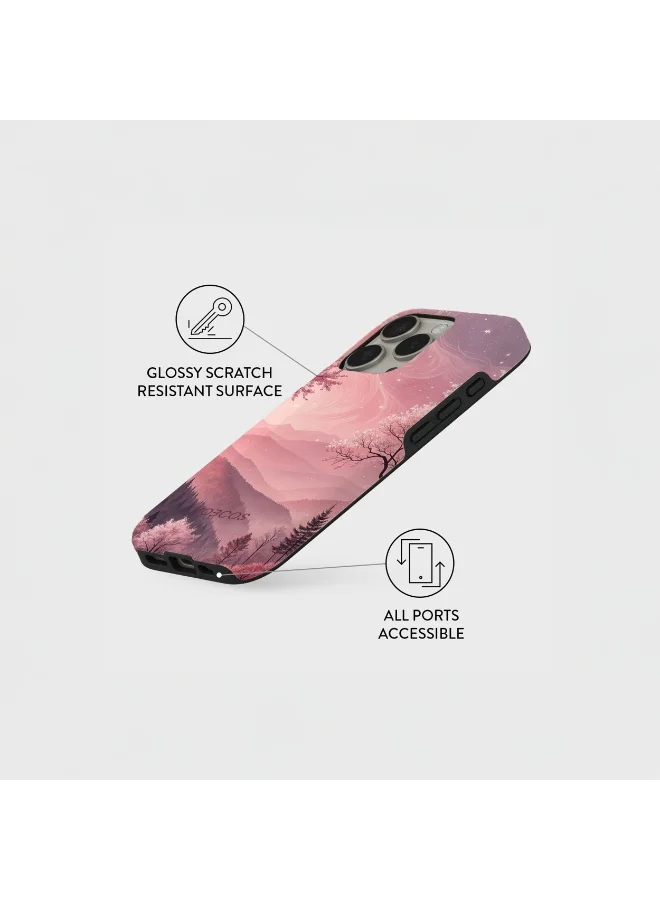 Mobcos iPhone 16 Pro Mountain Blush Mobcos iPhone 16 Pro Mountain Blush Premium Case Compatible with Hybrid Dual-Layer Hard Shell + Silicone Protection - Scratch-Resistant Shockproof Mobile Cover  | Best Price UAE