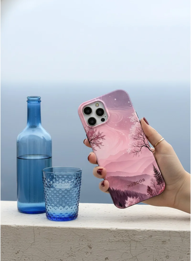 Mobcos iPhone 16 Pro Mountain Blush Mobcos iPhone 16 Pro Mountain Blush Premium Case Compatible with Hybrid Dual-Layer Hard Shell + Silicone Protection - Scratch-Resistant Shockproof Mobile Cover  | Best Price UAE