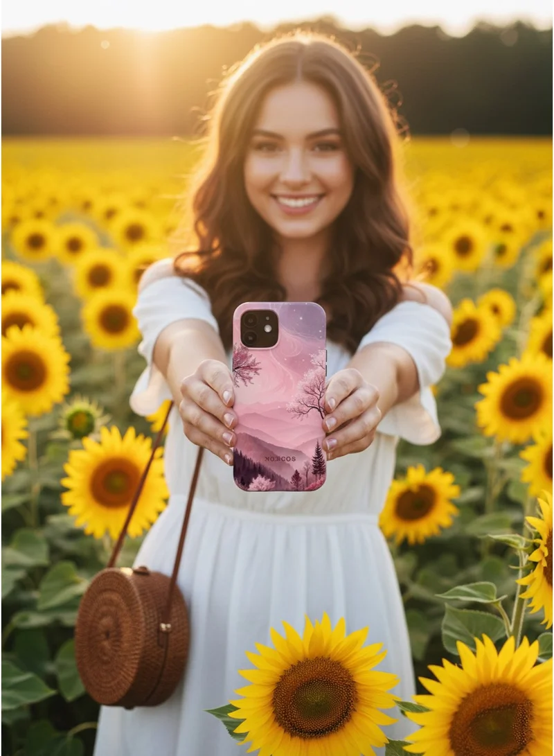 Mobcos iPhone 16 Pro Mountain Blush Mobcos iPhone 16 Pro Mountain Blush Premium Case Compatible with Hybrid Dual-Layer Hard Shell + Silicone Protection - Scratch-Resistant Shockproof Mobile Cover  | Best Price UAE