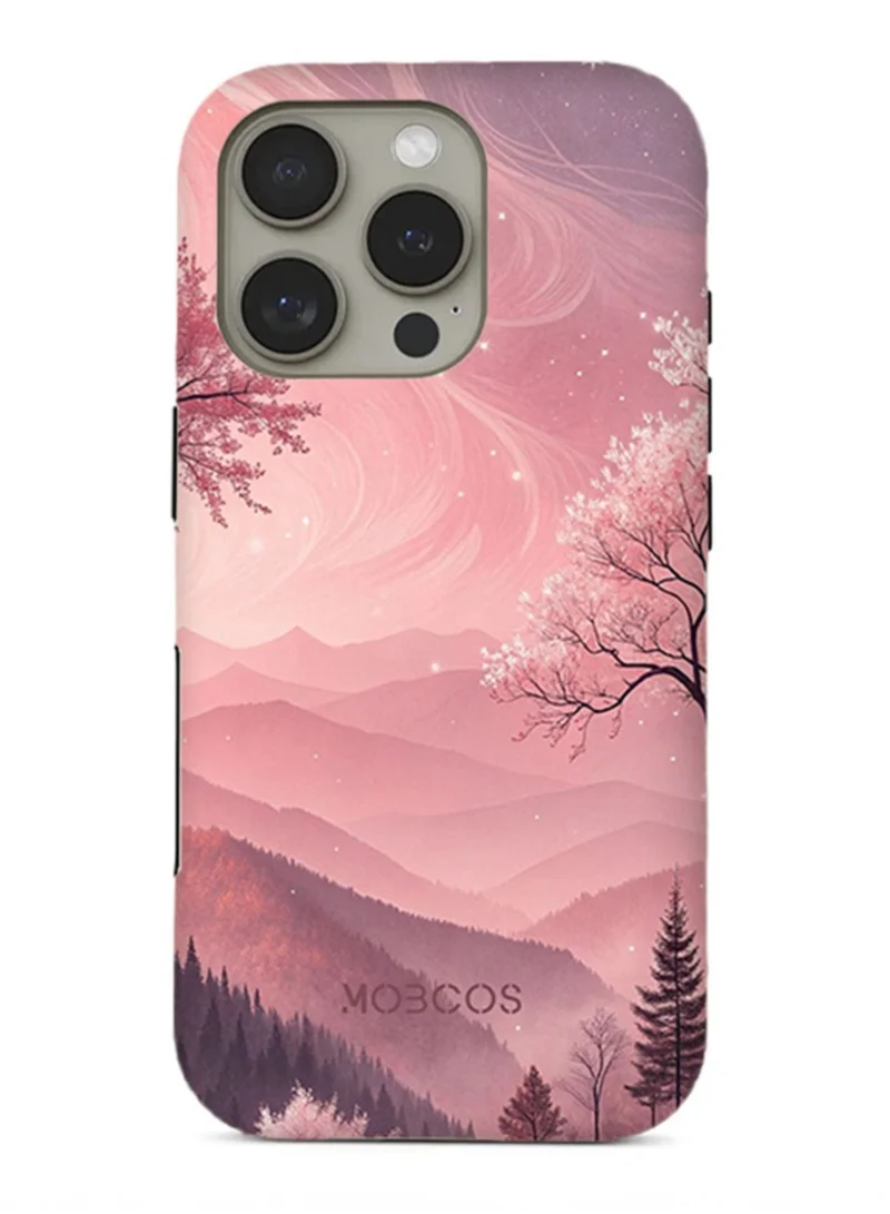 موبكوس جراب ايفون  برو ماونتن بلاش بريميوم متوافق مع طبقة مزدوجة هجينة من الغلاف الصلب وحماية السيليكون مقاوم للخدش والصدمات