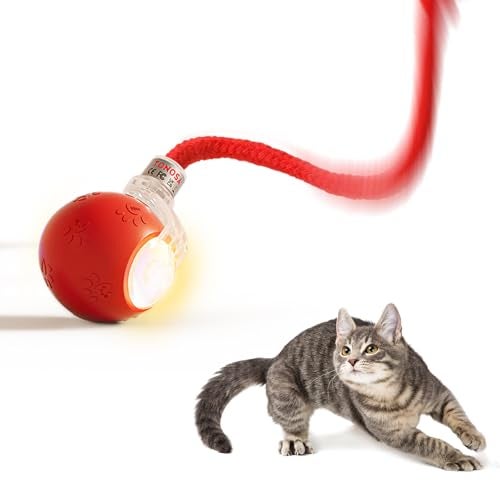 TONOSA Interactive Cat Toys for Bored Indoor Cats Motion Activated RGB Lighting 2 Speed Settings 3 Modes for Cats Kittens - Image 1